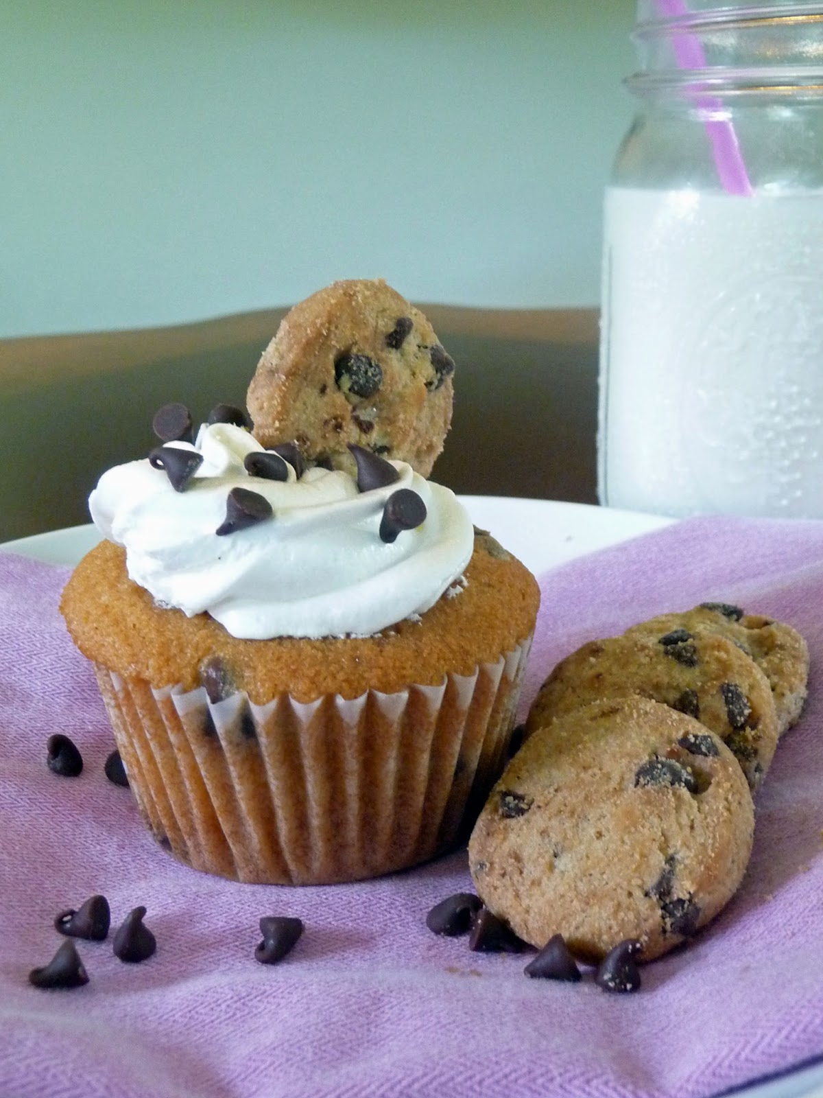 Chocolate Chip Cookie Cupcakes Life Tastes Good