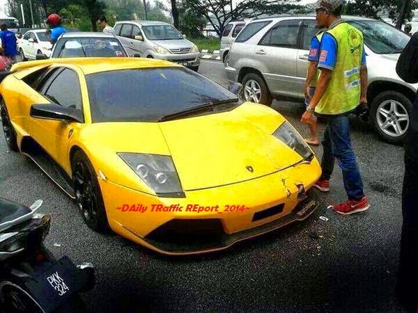 Lamborghini Kemalangan Di Pulau Pinang Bersama Empat Buah Kenderaan Yang Lain Kemalangan Lamborghini Di Penang, Lamborghini Kemalangan Di Malaysia, Lamborghini Kemalangan Di Georgetown, Lamborgini Accident In Penang, Lamborghini Accident In Malaysia,