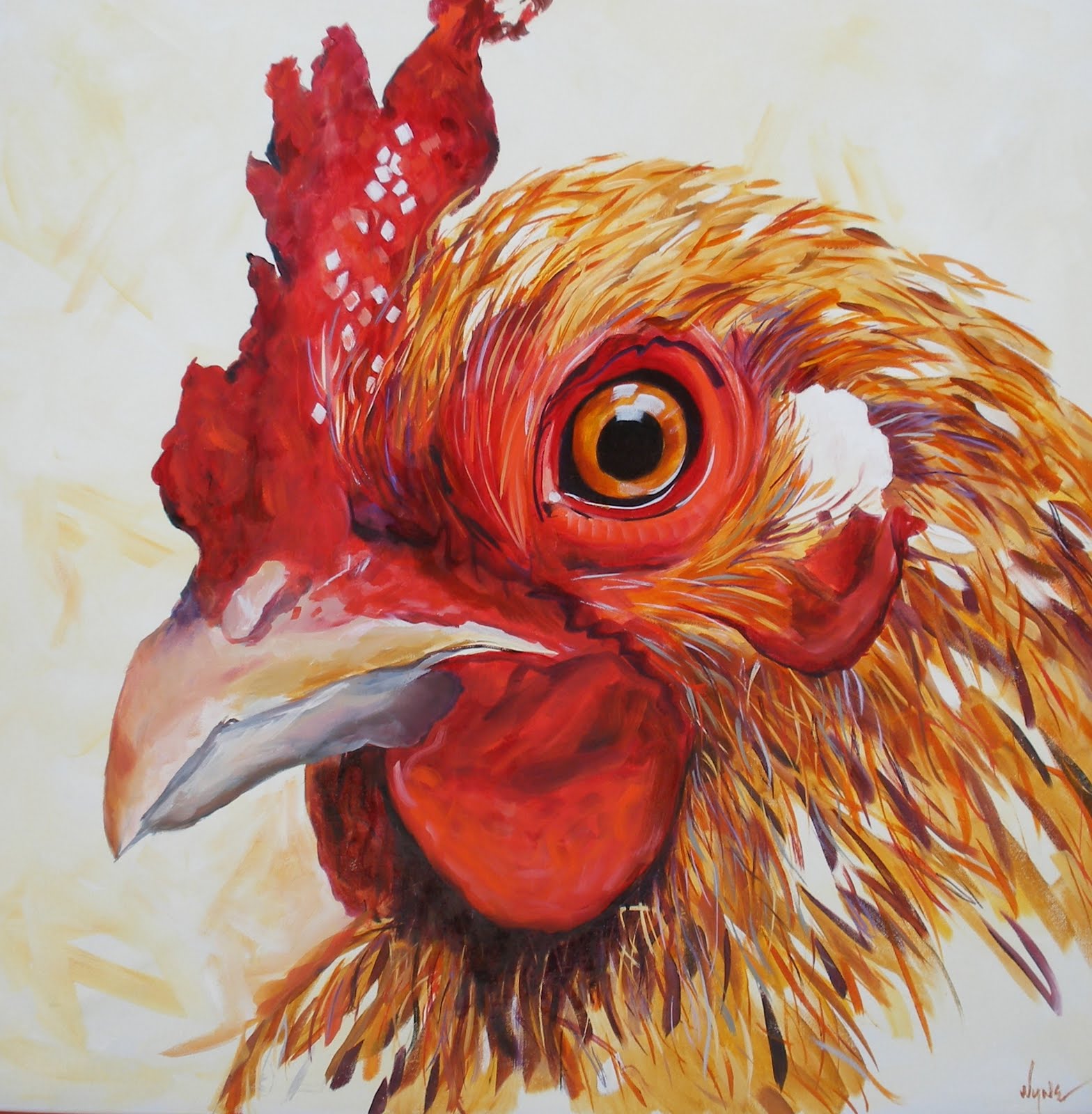 Kay Wyne Fine Art Blog Coop the Chicken Sold