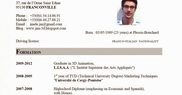Contoh CV Contoh CV