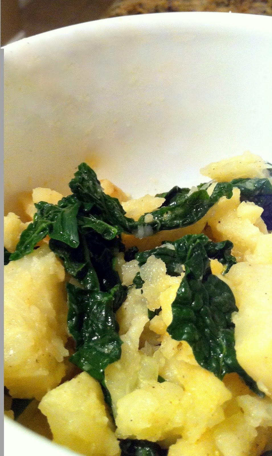 Vegan Ventures in Cuisine Aromatic Mashed Celery Root with Kale