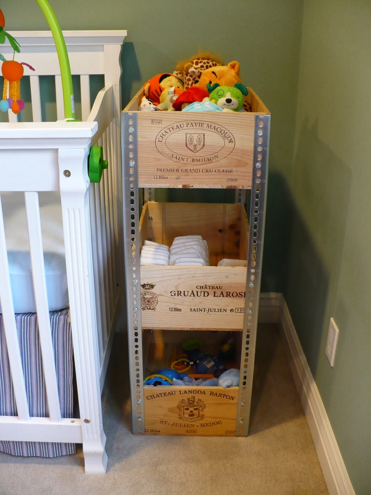 DIY Wine Crate Shelves DIY Craft Projects