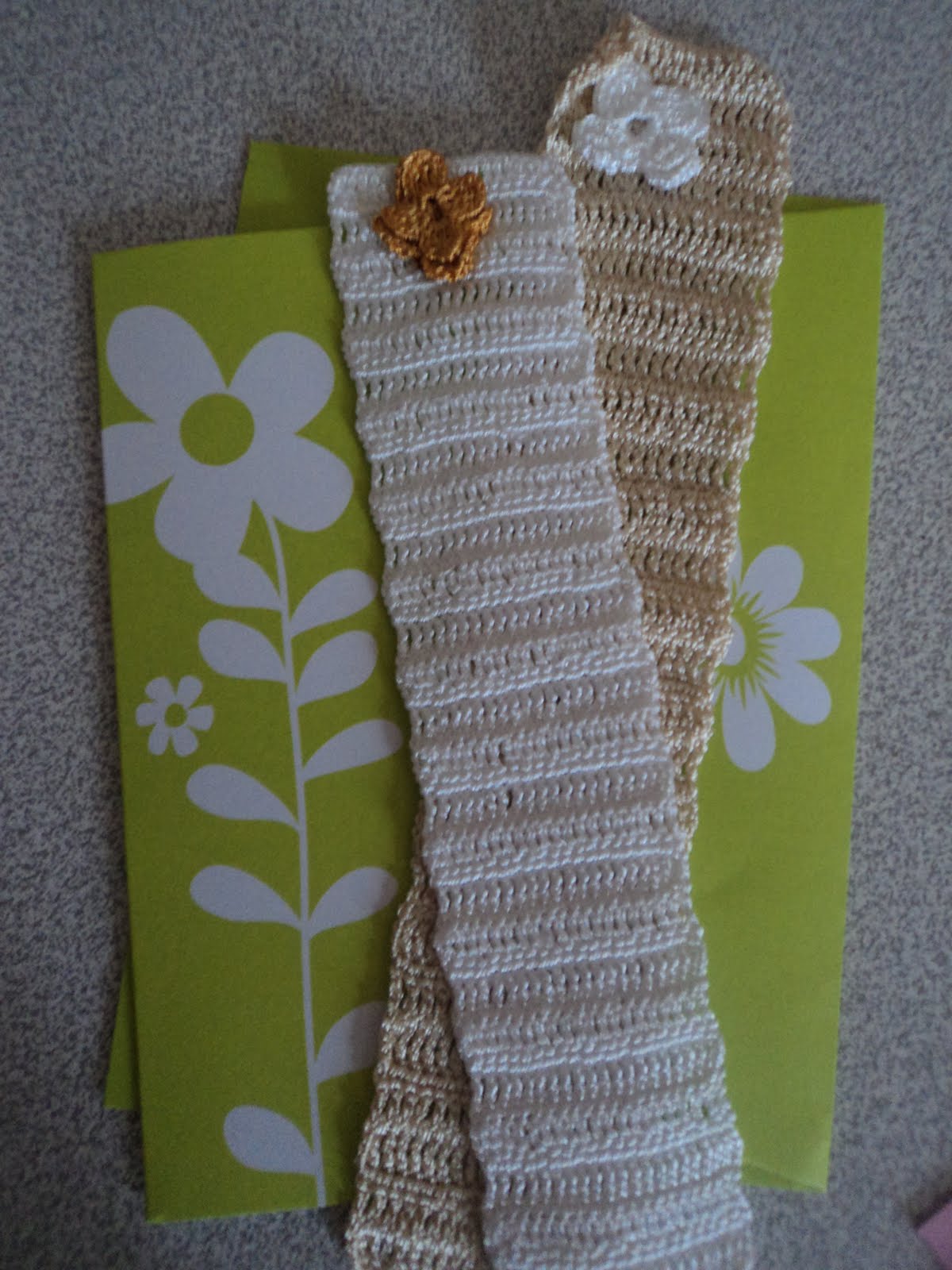 Creatively Content Spring Crocheted Bookmarks