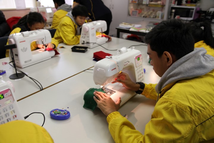 Delta Senior School sewing tissue box holders