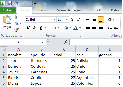 Ejemplo de prueba de poker en excel