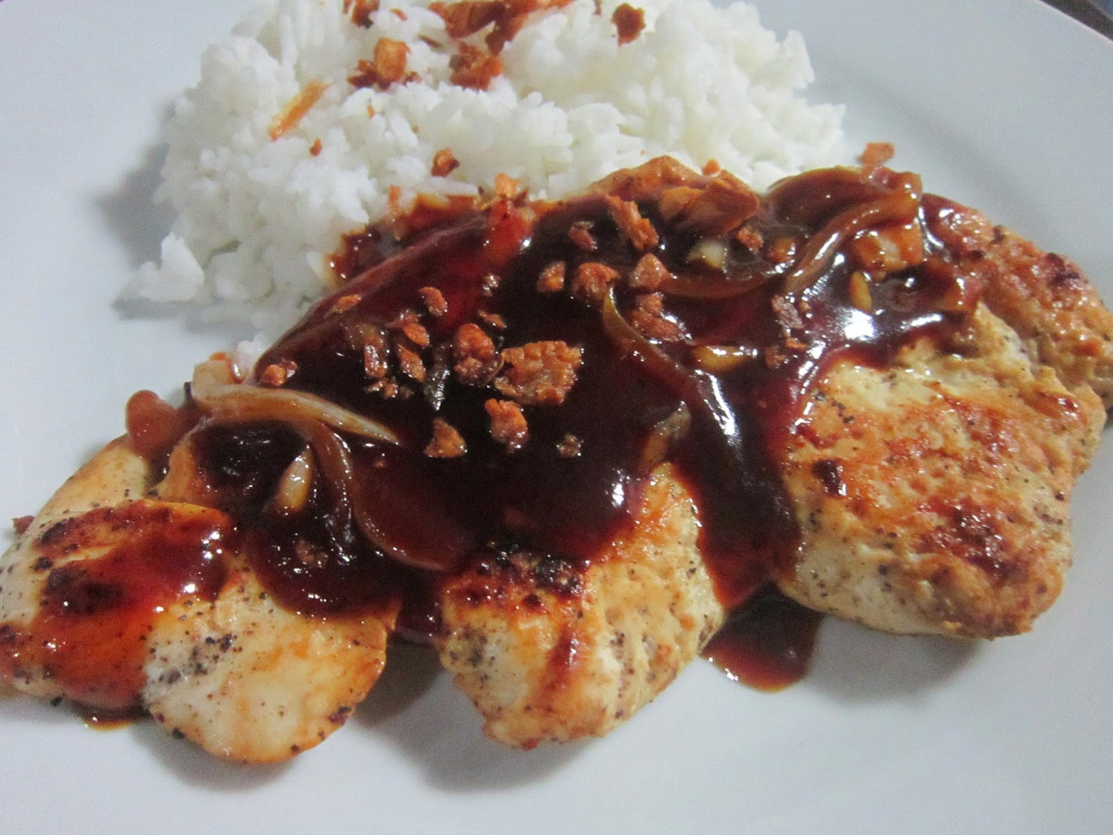PANGRILLED CHICKEN FILLET with HICKORY BBQ SAUCE