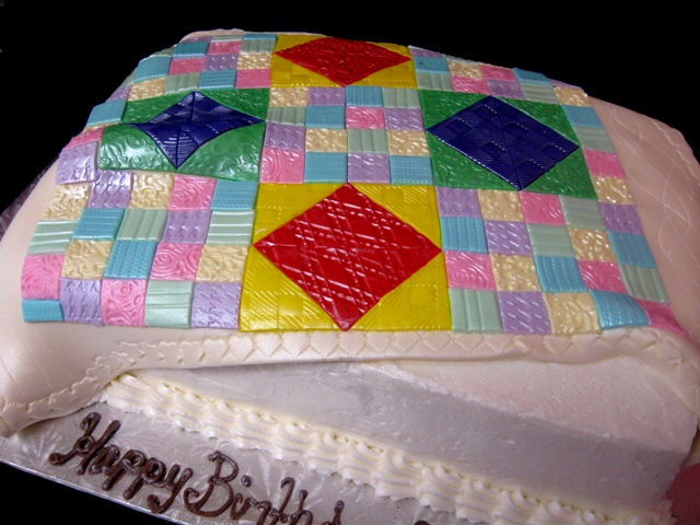 Cakes From The Country: Quilted Country Birthday Cake
