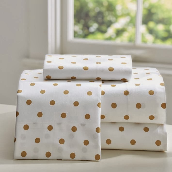 A Southern Lady Gold + White Bedding