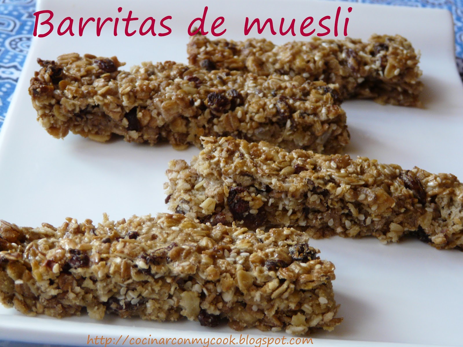 Cocinar con MyCook BARRITAS DE MUESLI
