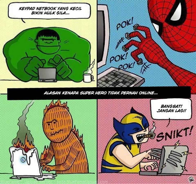 Inilah Alasan Kenapa Superhero Gak Pernah Online [ www.BlogApaAja.com ]