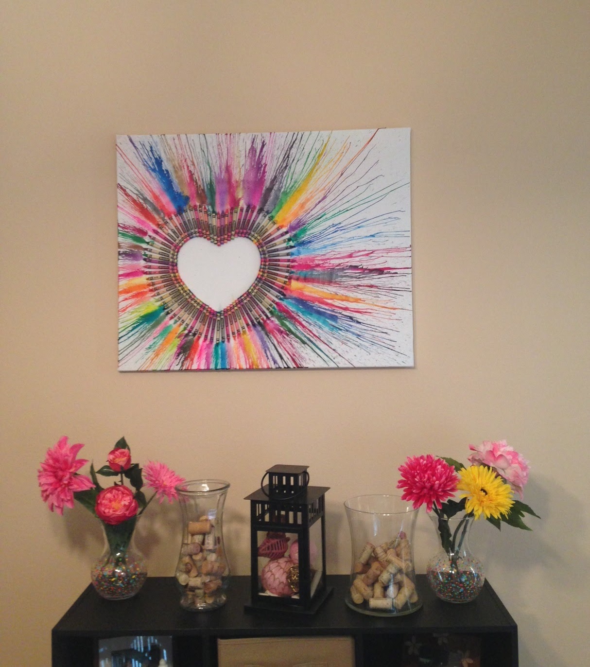 Post Grad Crafting Crayon Art Heart Post Grad Crafting Crayon Art Heart
