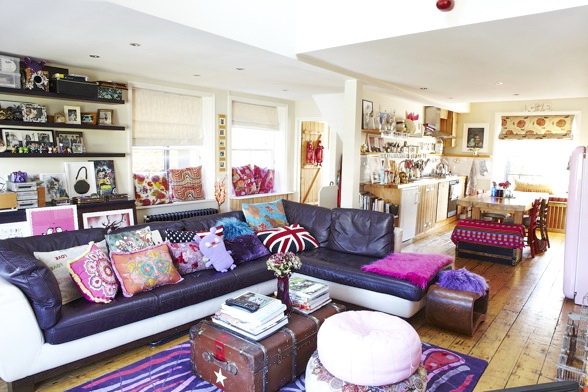 Decoracao Sala Hippie ~ Essa casa londrina representa bem as cores e estampas dos anos 70 Decoracao Sala Hippie ~ Essa casa londrina representa bem as cores e estampas dos anos 70