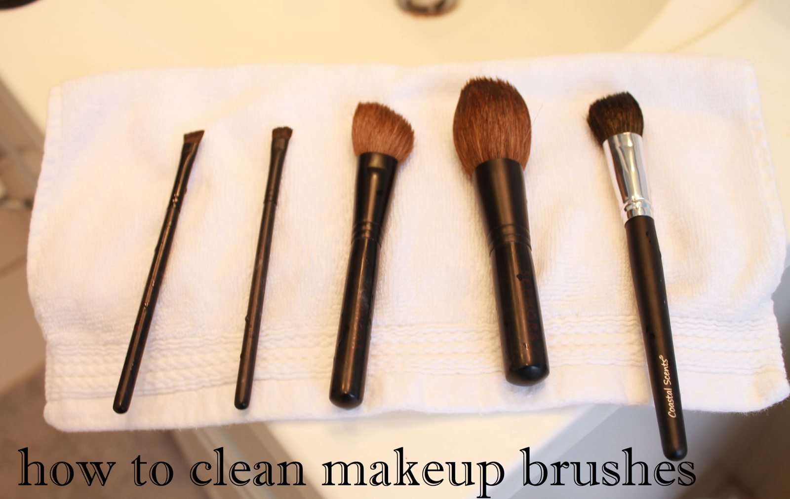 Cleaning Makeup Brushes Feathers and Stripes