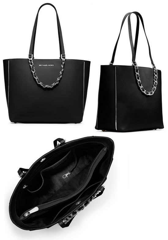 Michael Kors Harper Specchio Leather Large Eastwest Tote Bag