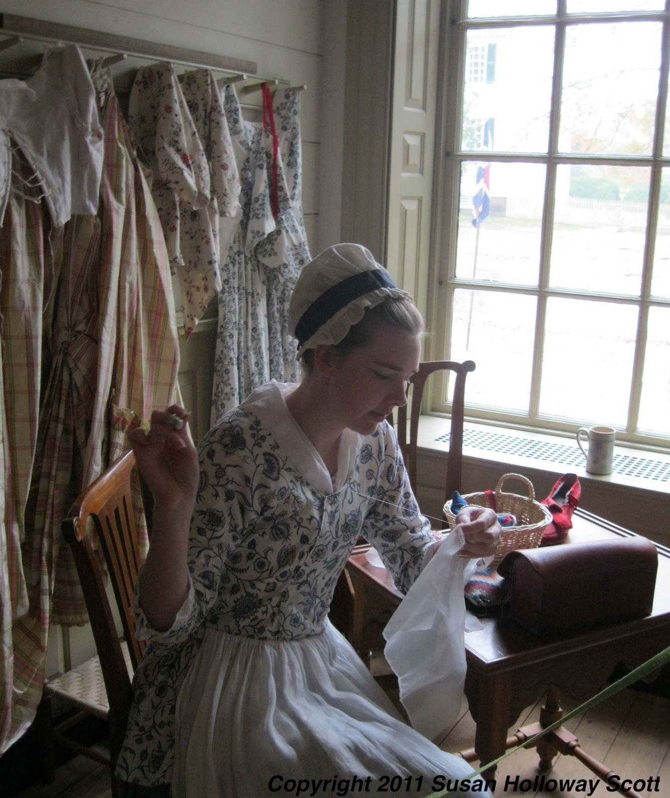 Two Nerdy History Girls Early Saturday Morning in Colonial