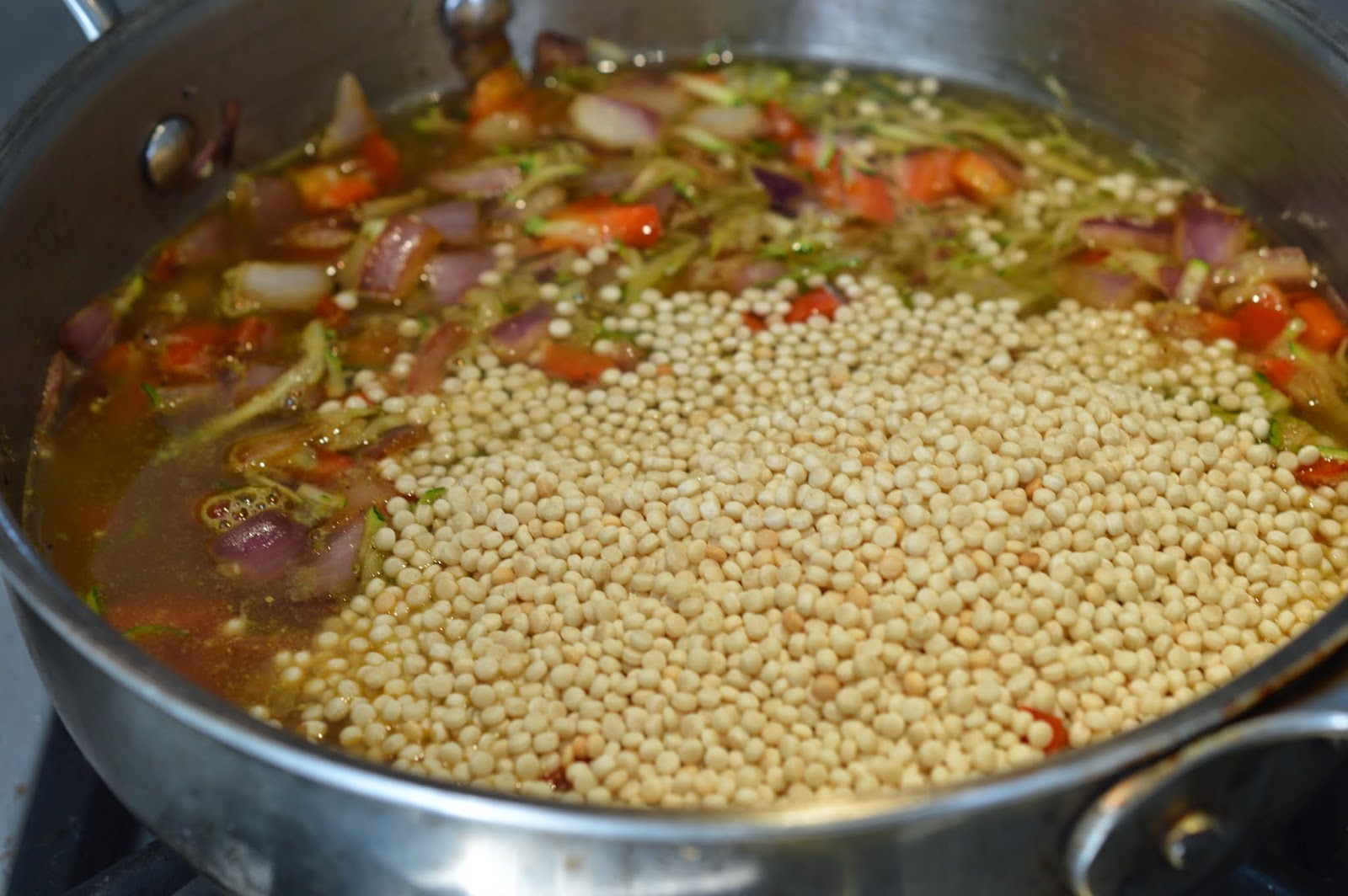 Lili popotte Casserole de couscous israélien aux fruits de mer