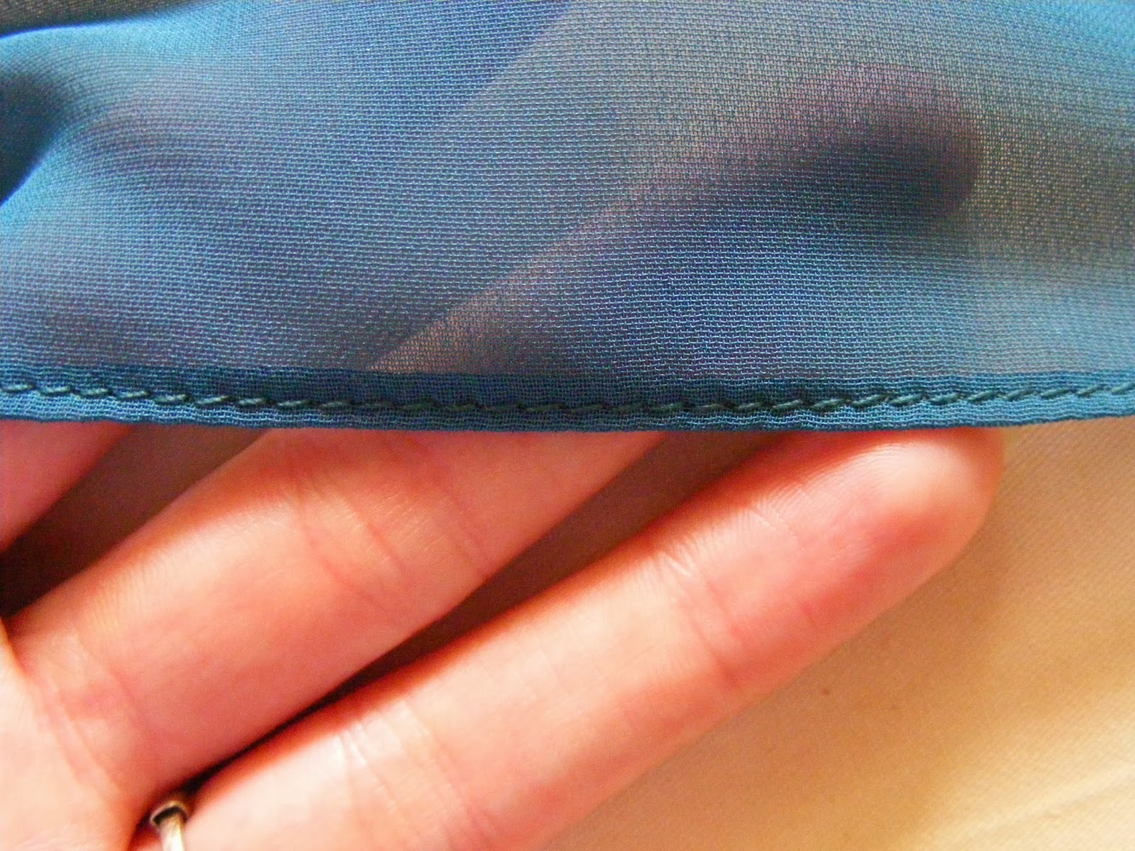 How to Hem Chiffon the Easy Way {needle and thREAD}