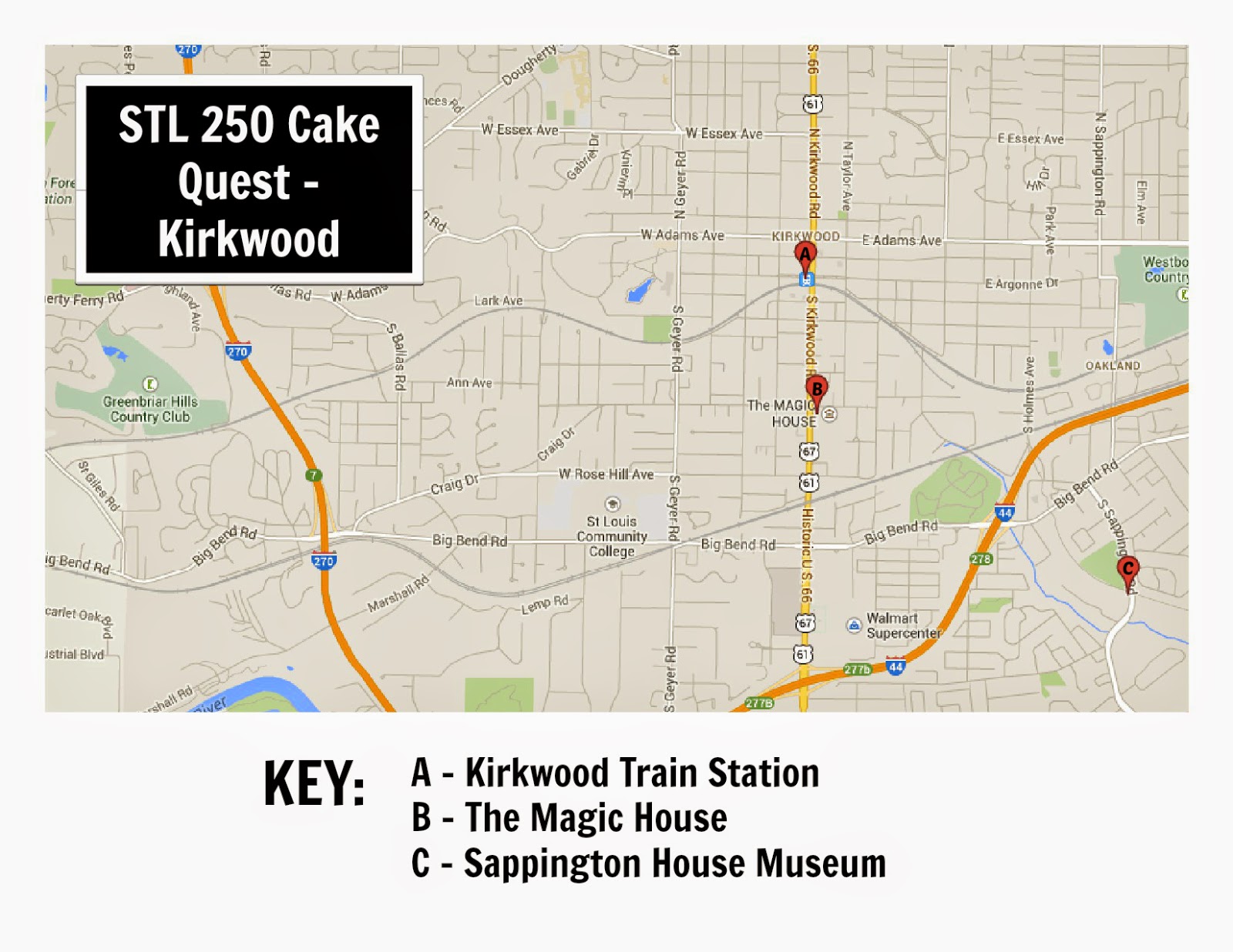 Keeping up with the Kiddos STL 250 Cake Quest Kirkwood