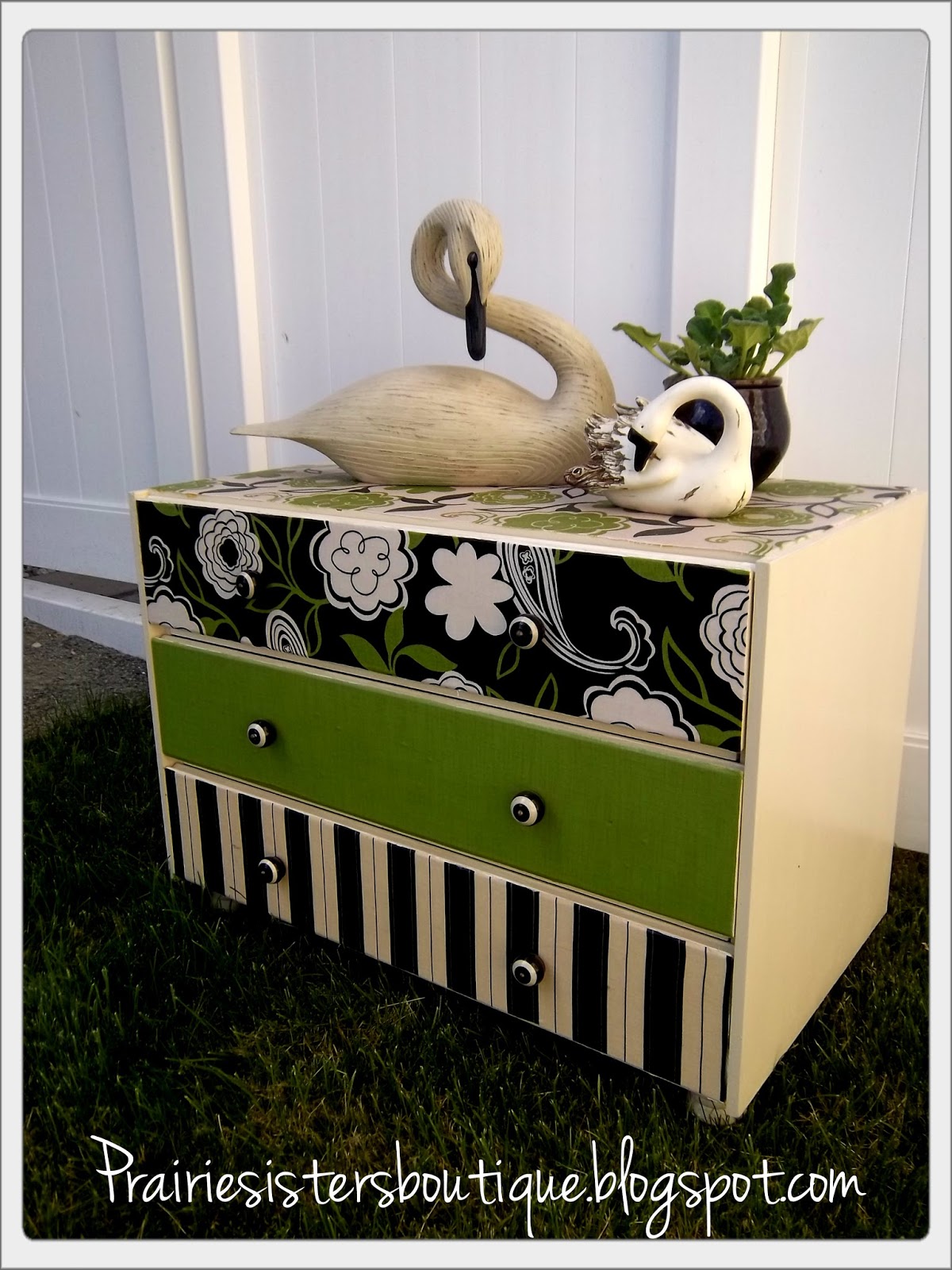 Prairie Sisters...Chic Boutique Funky and Fun Repurposed Dressers....