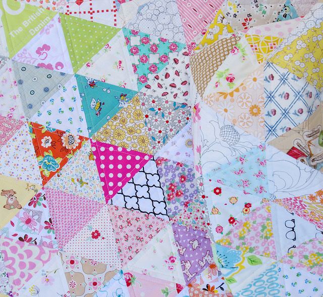 Red Pepper Quilts Equilateral Triangle Quilt A Finished Quilt