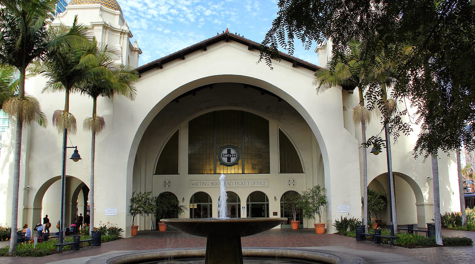 Front of San Diego Union Station-Santa Fe Front of San Diego Union Station-Santa Fe