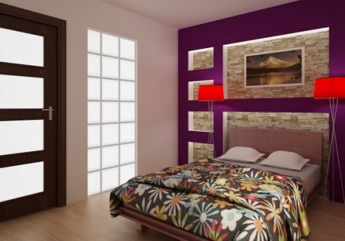 HABITACIONES CON PAREDES VIOLETAS | DORMITORIOS CON ESTILO