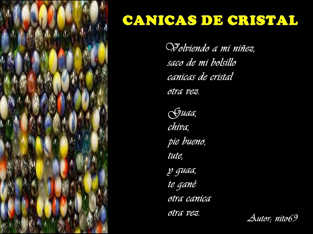 CANICAS DE CRISTAL