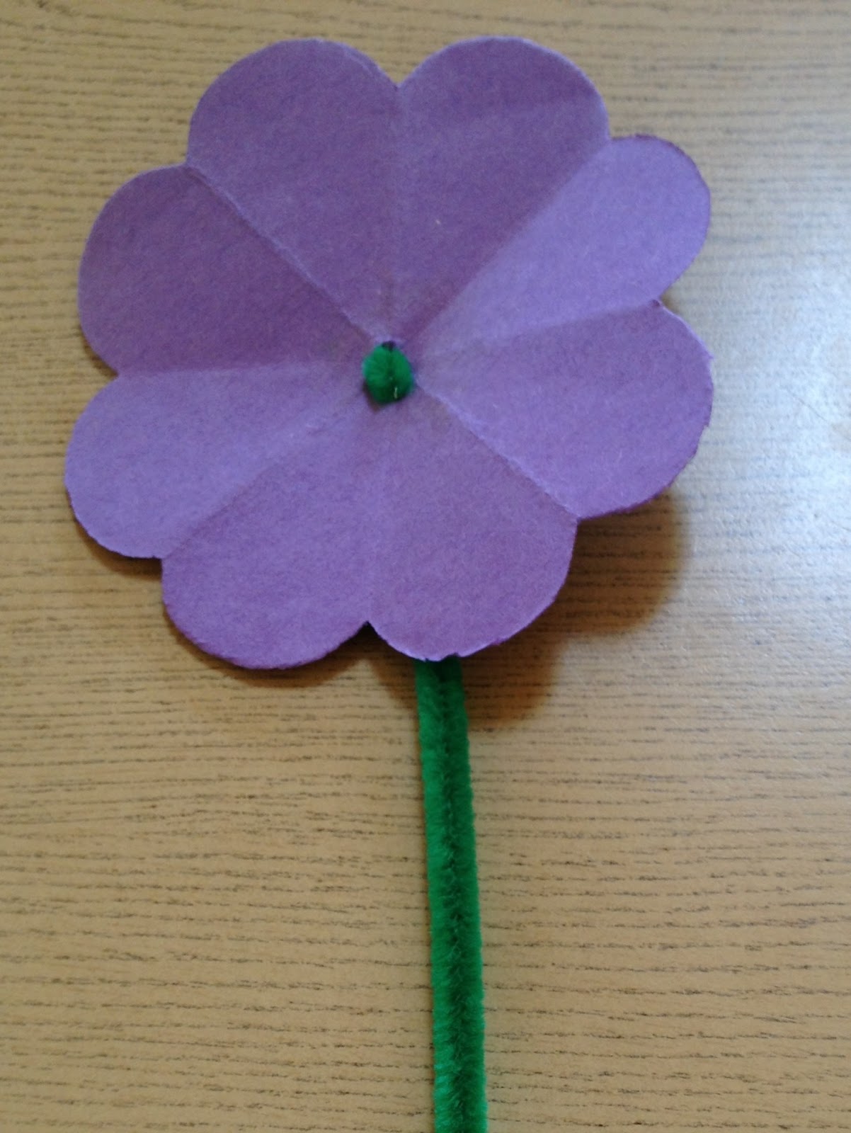 Evergreen Montessori House Cut Paper Flowers