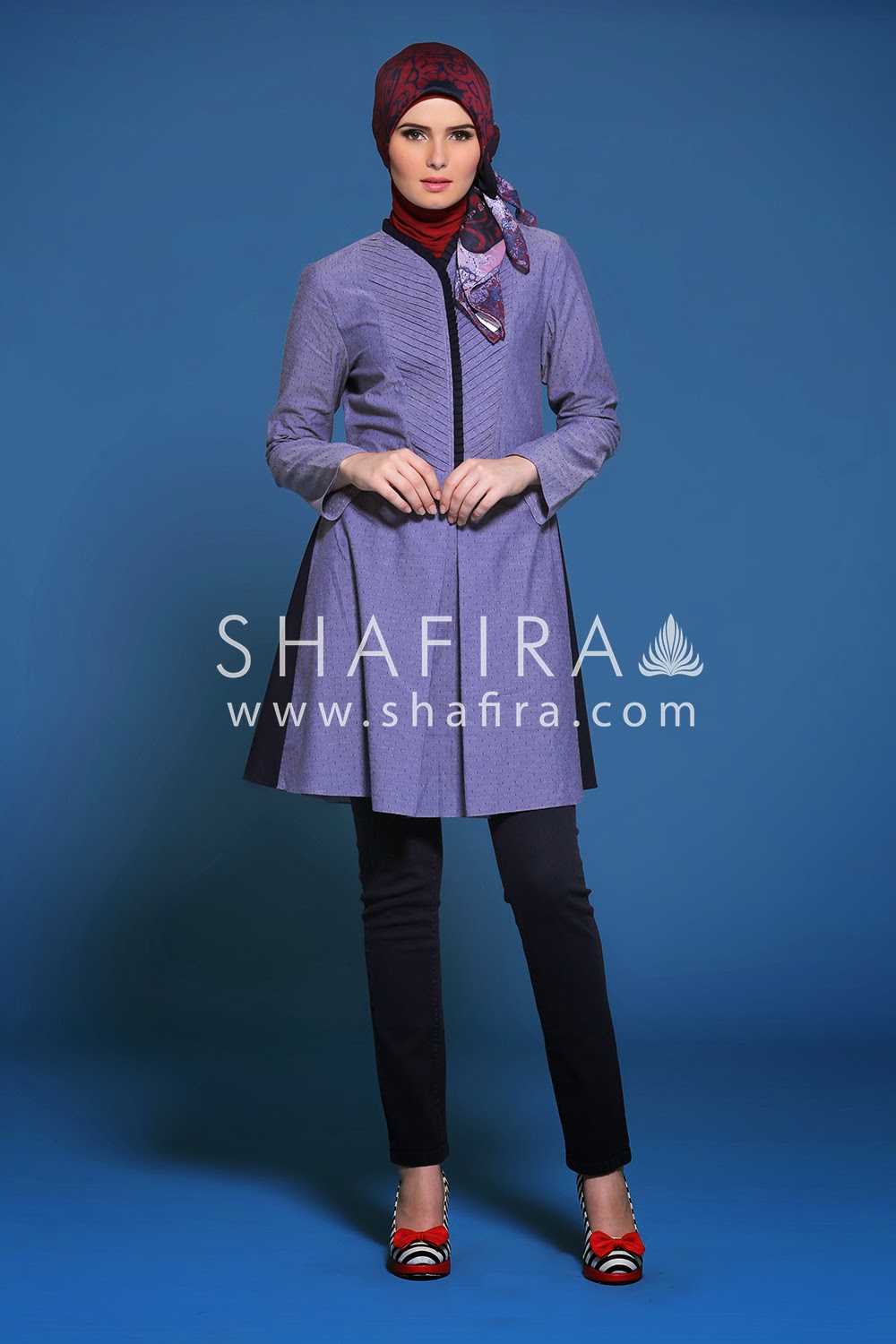 Contoh Model Baju Muslim Shafira