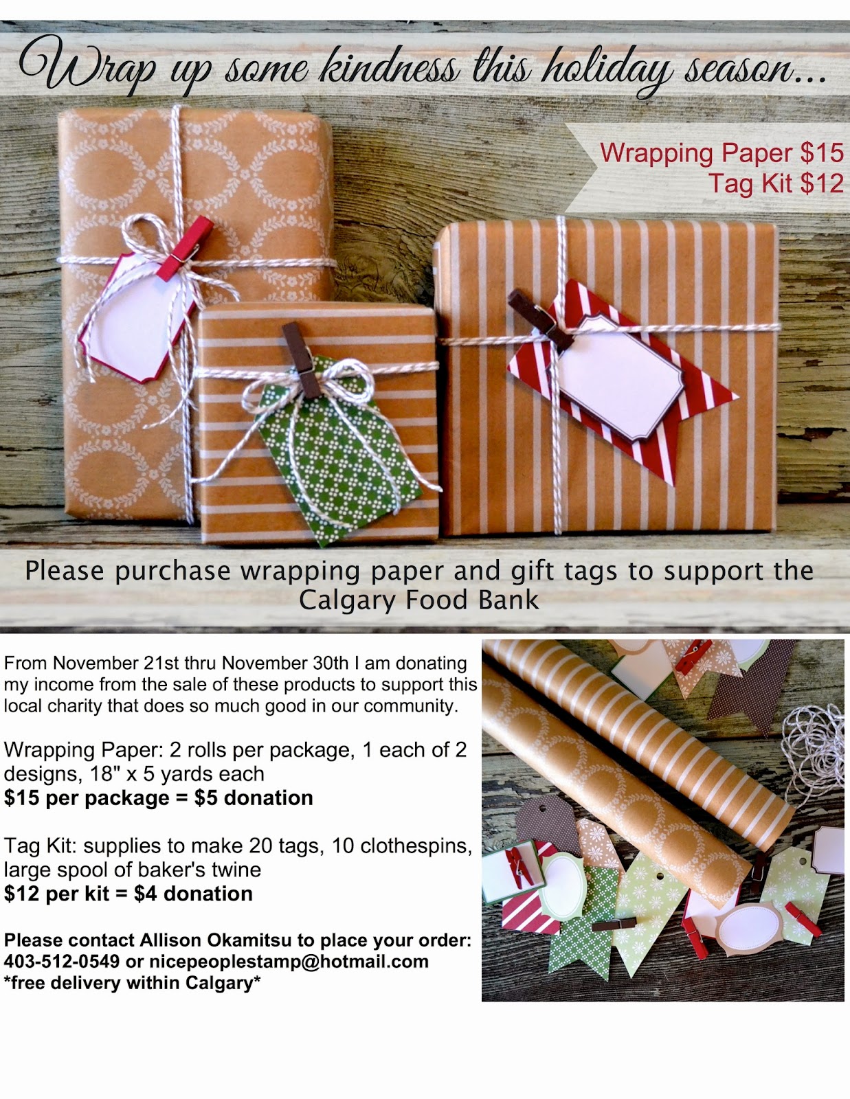 nice people STAMP! Stampin' Up! Canada Wrapping Paper & More Home