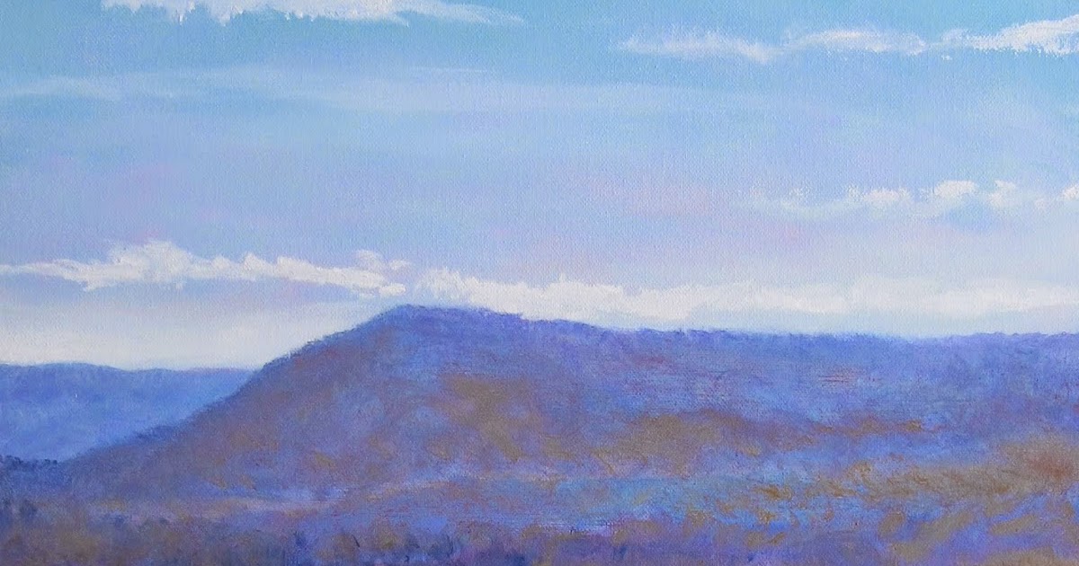 Meg West Oil Paintings Rockfish Gap View from 64 Overlook