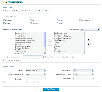 online expense reporting