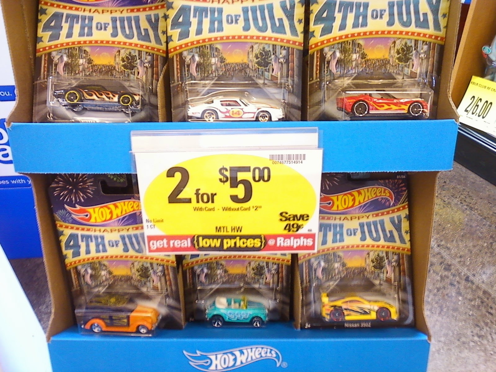 Julian's Hot Wheels Blog 2014 Kroger Exclusive 4th of July Assortment