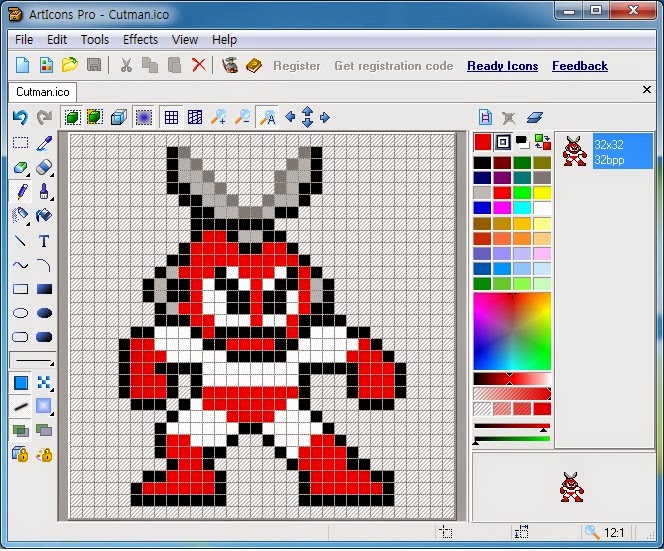 Studio 1902 Megaman Cutman Dot(Size 32X32)