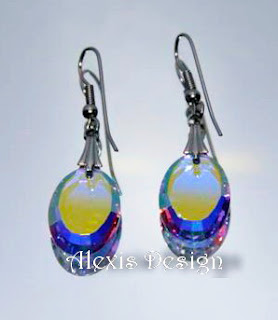 Cercei Swarovski Oval Aurora