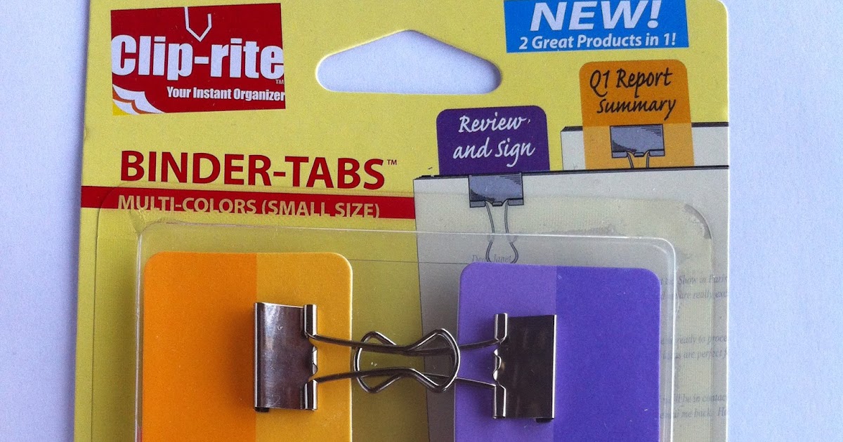 My Life All in One Place Make your own binder clip tabs