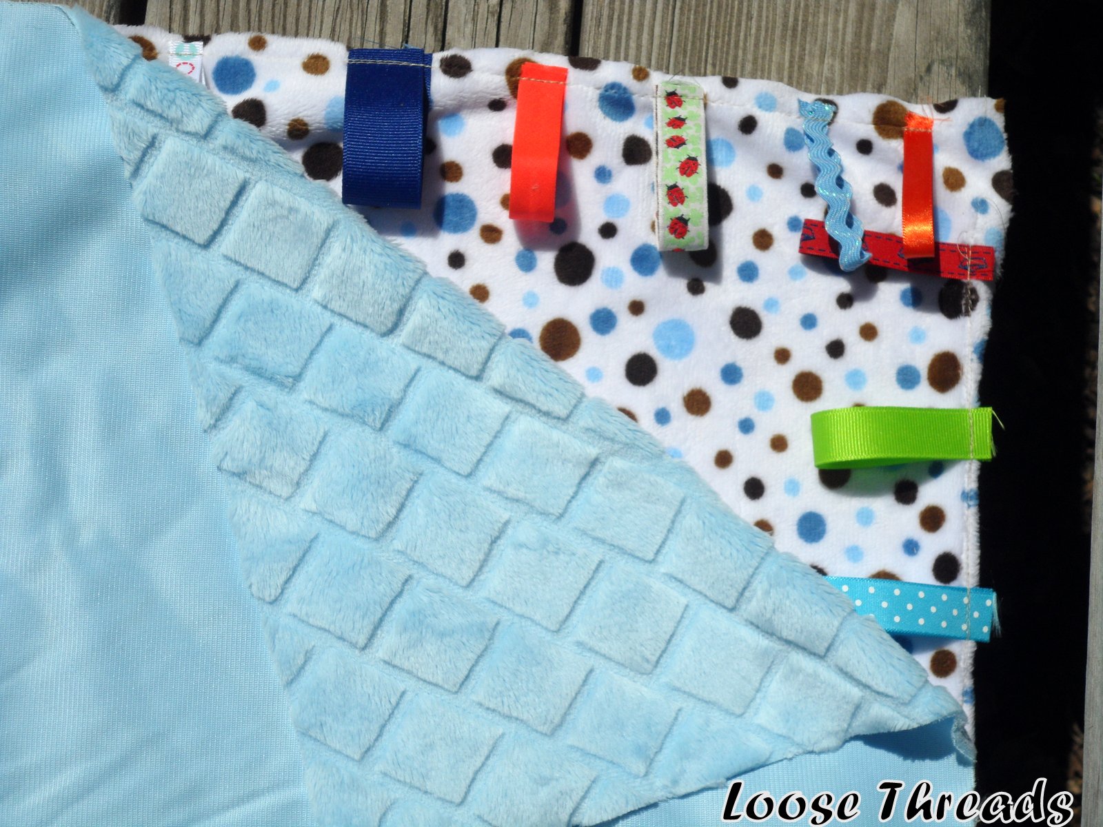 Loose Threads Baby Ribbon Blanket Tutorial