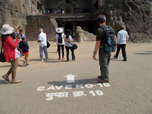 Entrance to "Buddhist "Cave No 10" in Ellora.