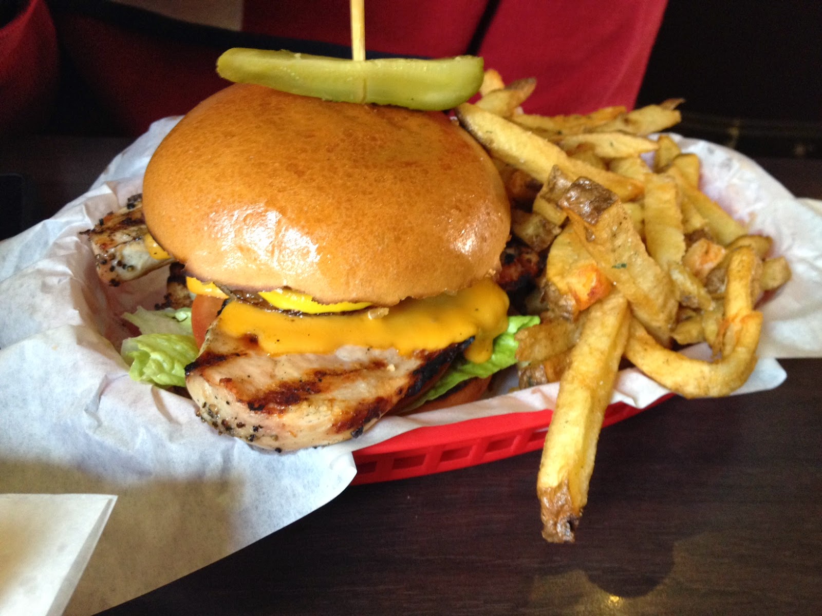 Armani Peach Foodie Fridays Red Iron Burgers