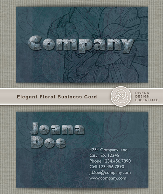 Floral Business Card Floral Business Card