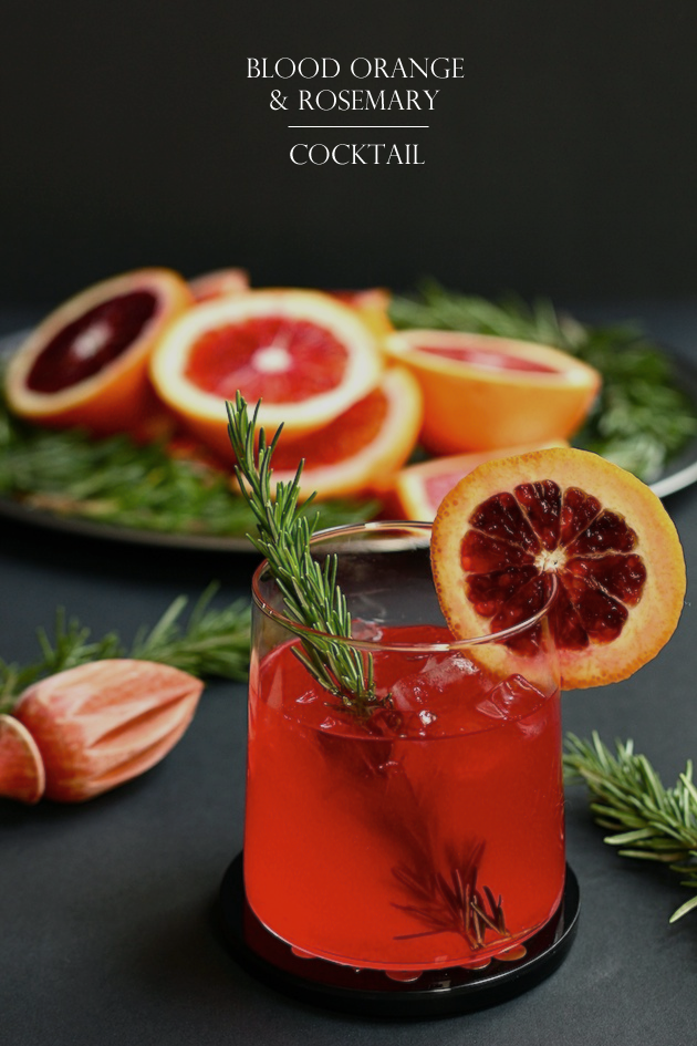 Savor Home BLOOD ORANGE & ROSEMARY COCKTAIL