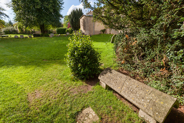 The grave of William Morris in Kelmscott churchyard in the Cotswolds by Martyn Ferry Photography