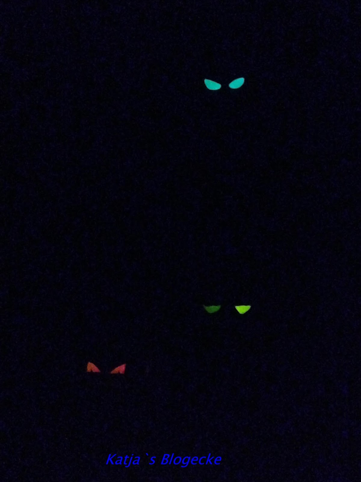 LED Leuchtende Augen Für Halloween - 4 Stück Mit Timer Lila