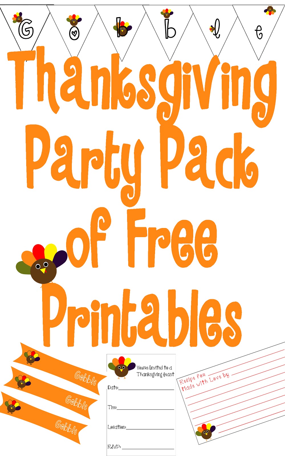 Free Printable Friendsgiving Party Collection