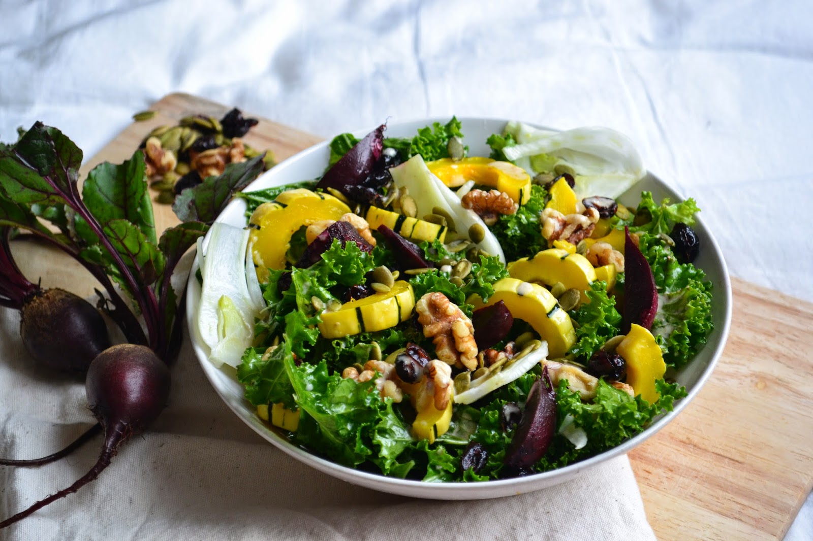 Nourish The Roots Fall Cleanse Kale Salad