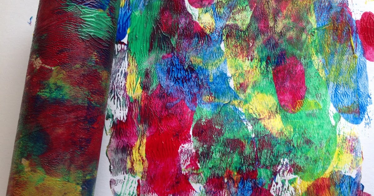 Preschool Play Rollingpin Painting