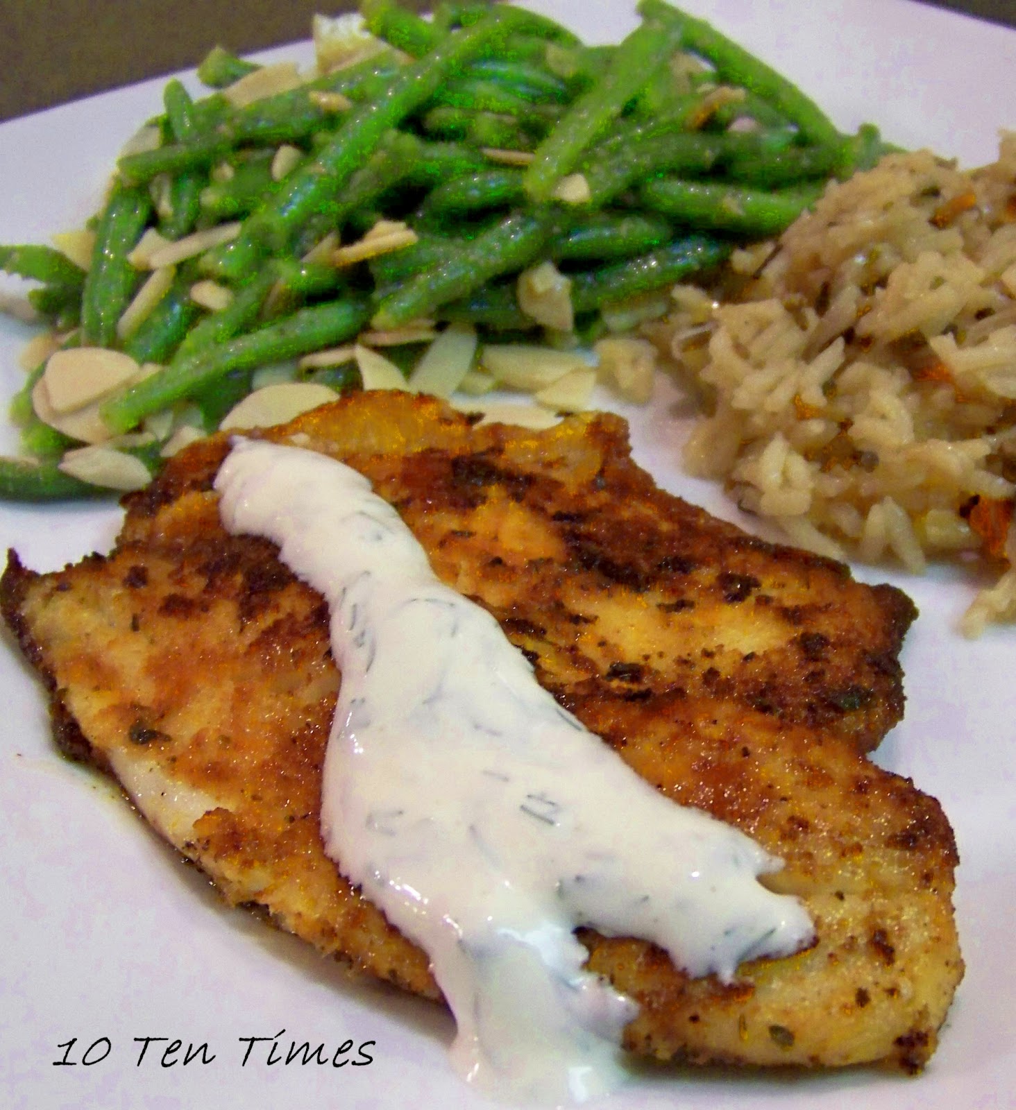10 Ten Times Seasoned Tilapia with Dill Sauce