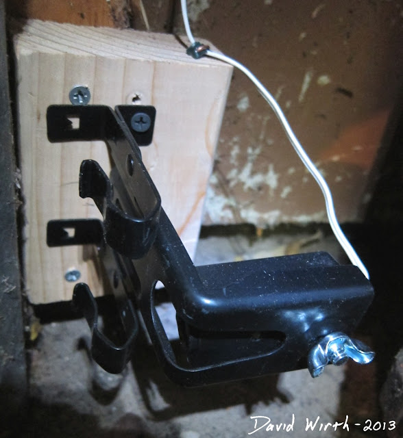 garage door opener safety sensor, how to mount to wall