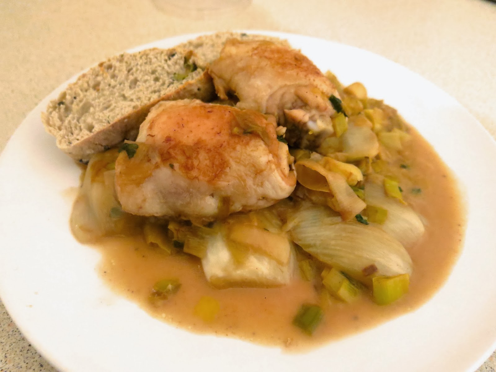 Just a Butcher's Daughter Nigel Slater's Chicken Thighs with Fennel