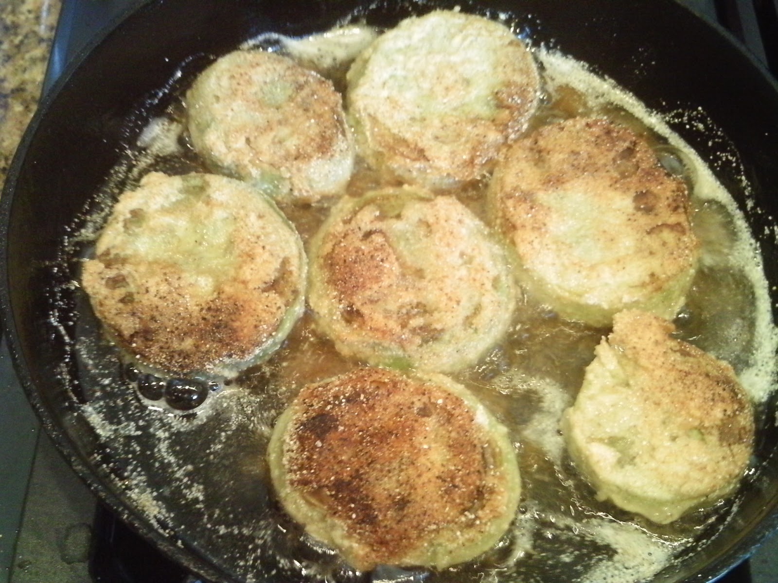 Shenandoah Gateway Farm Fried Green Tomatoes With Peach Salsa and Goat